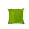 Set of Two Lime Green Cowhide Throw Pillow