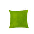 Set of Two Lime Green Cowhide Throw Pillow