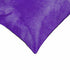 Set of Two 18" Purple Cowhide Throw Pillows