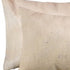 Set of Two 12" X 20" Tan Cowhide Throw Pillows