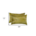 Set of Two 12" X 20" Lime Green Cowhide Throw Pillow