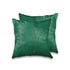 Set of Two 18" Green Cowhide Throw Pillows