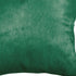 Set of Two 18" Green Cowhide Throw Pillows
