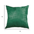 Set of Two 18" Green Cowhide Throw Pillows