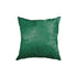 Set of Two 18" Green Cowhide Throw Pillows