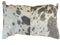 Set Of 2 Gray And White Natural Cowhide Pillows