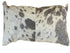 Set Of 2 Gray And White Natural Cowhide Pillows
