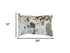 Set Of 2 Gray And White Natural Cowhide Pillows
