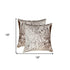 Set of Two 18" Brown and White Cowhide Throw Pillows