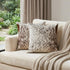 Set of Two 18" Brown and White Cowhide Throw Pillows