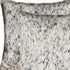 Set of Two 18" Gray and White Cowhide Throw Pillow