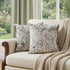 Set of Two 18" Gray and White Cowhide Throw Pillow