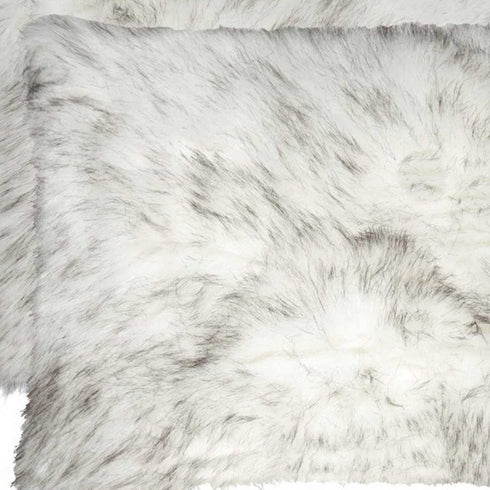12" X 20" X 5" Gradient Gray Faux Pillow 2 Pack