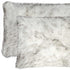 12" X 20" X 5" Gradient Gray Faux Pillow 2 Pack