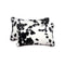 Set of Two 12" X 20" Black and White Throw Pillows