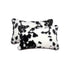Set of Two 12" X 20" Black and White Throw Pillows