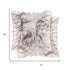 Set of Two 18" Brown And Off White Throw Pillows