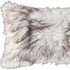 Set of Two 12" X 20" Chocolate Faux Fur Throw Pillow