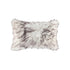 Set of Two 12" X 20" Chocolate Faux Fur Throw Pillow