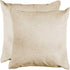 Set of Two Natural Cowhide Throw Pillow
