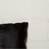 Set of Two 18" Black Cowhide Throw Pillows