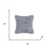 18" X 18" X 5" Grey Faux Fur Pillow 2 Pack