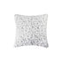 Set of Two 18" Brown and White Faux Fur Throw Pillow