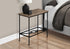 11.75" x 23.75" x 22" Dark Taupe Black Mdf Metal  Accent Table