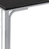 16" x 9" x 24.5" CherryWhite MDF Top and Metal Base Accent Table