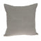 18" X 7" X 18" Transitional Gray Solid Pillow Cover With Poly Insert