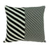 18" X 5" X 18" Transitional White & Black Pillow Cover With Poly Insert