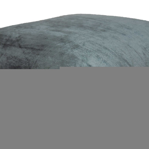 22" X 7" X 22" Transitional Charcoal Solid Pillow Cover With Poly Insert