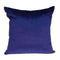 22" Royal Blue Cotton Blend Throw Pillow