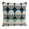 20" X 7" X 20" Transitional Gray And Blue Pillow Cover With Poly Insert
