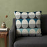 20" X 7" X 20" Transitional Gray And Blue Pillow Cover With Poly Insert