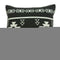 20" X 7" X 20" Southwest Black Cotton Pillow Cover With Poly Insert