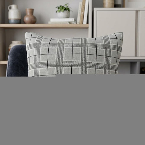 20" X 7" X 20" Transitional Gray Accent Pillow Cover With Poly Insert