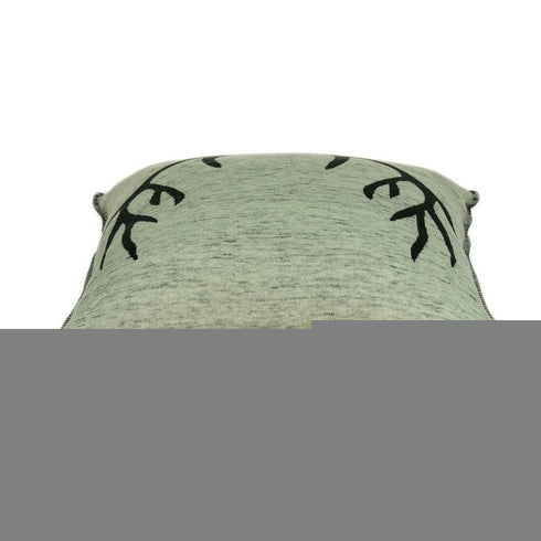 20" X 7" X 20" Lodge Grey & Black Pillow Cover With Poly Insert
