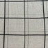 20" Gray Plaid Cotton Throw Pillow