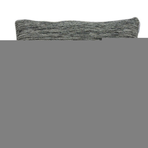 20" Gray Woven Cotton Blend Throw Pillow