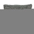 20" Gray Woven Cotton Blend Throw Pillow