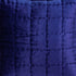 20" X 7" X 20" Transitional Royal Blue Quilted Pillow Cover With Poly Insert