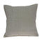 20" X 7" X 20" Transitional Gray Solid Quilted Pillow Cover With Poly Insert