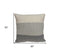 20" X 7" X 20" Transitional Tan Cotton Pillow Cover With Poly Insert