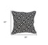 20" X 7" X 20" Cool Transitional Black And White Pillow Cover With Poly Insert