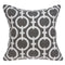 20" X 7" X 20" Transitional Gray And White Accent Pillow Cover With Poly Insert