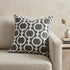 20" X 7" X 20" Transitional Gray And White Accent Pillow Cover With Poly Insert