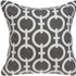 20" X 7" X 20" Transitional Gray And White Accent Pillow Cover With Poly Insert