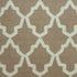 20" X 7" X 20" Transitional Beige And White Pillow Cover With Poly Insert
