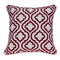 20" X 7" X 20" Transitional Red And White Accent Pillow Cover With Poly Insert